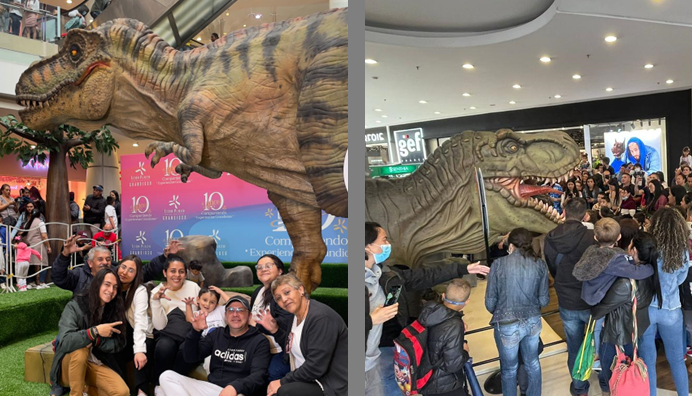Más de millones de visitantes espera Plaza con la exhibición titanosaurios